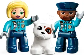 Poste de police et hélicoptère
