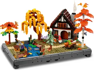 Herbstlicher Cottage-Garten