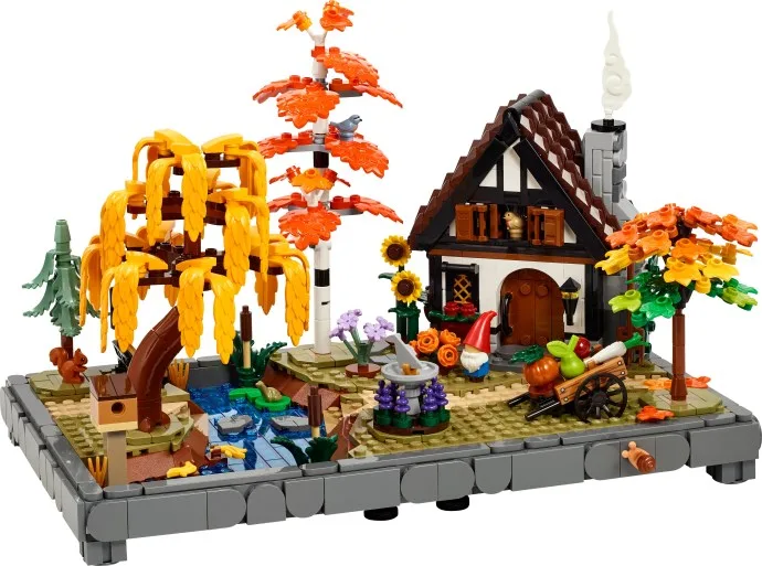 Herbstlicher Cottage-Garten