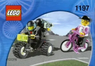 Telekom-Rennradfahrer und Fernsehmotorradfahrer