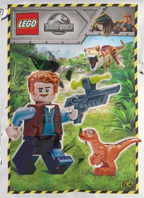 Owen avec un bébé raptor