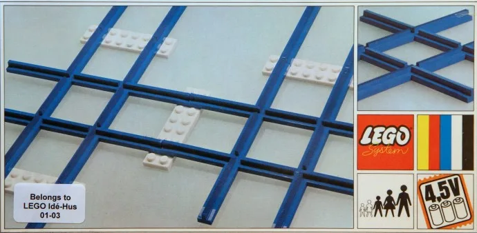 2 traverses, 8 rails droits, 4 plaques de base