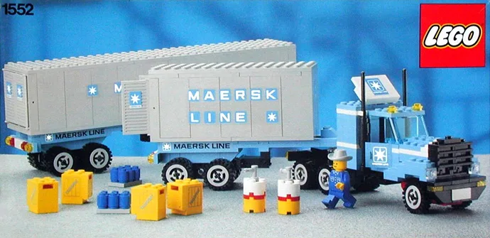Camion et remorque Maersk