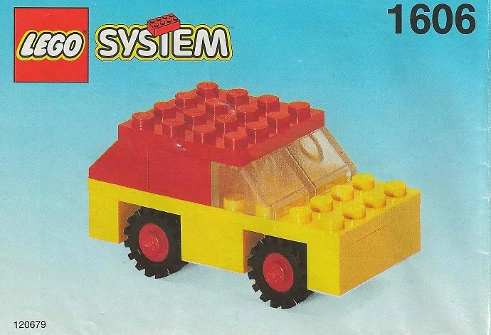 Rotes und gelbes Auto