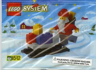 Weihnachtsmann und Schlitten