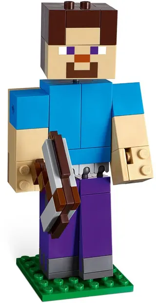 Minecraft Steve BigFig mit Papagei