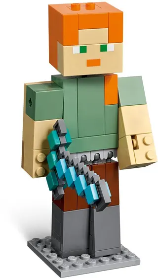 Minecraft Alex BigFig mit Huhn