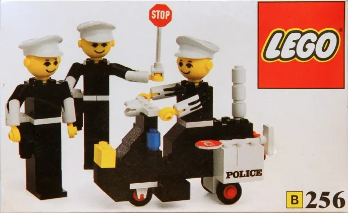 Polizisten und Motorrad