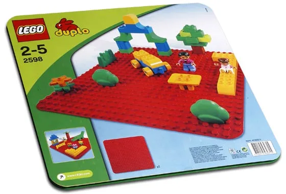 Large Red Building Plate