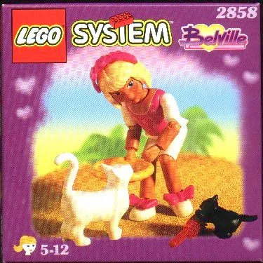 Meisje met twee katten