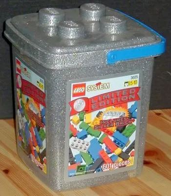 Limitierte Auflage: Silberner Ziegelstein-Eimer