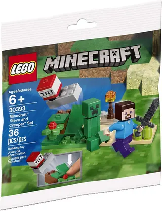 Minecraft Steve und Creeper Set