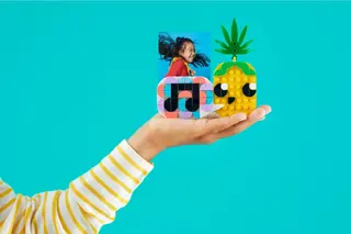 Ananas-Fotohalter und Mini-Board