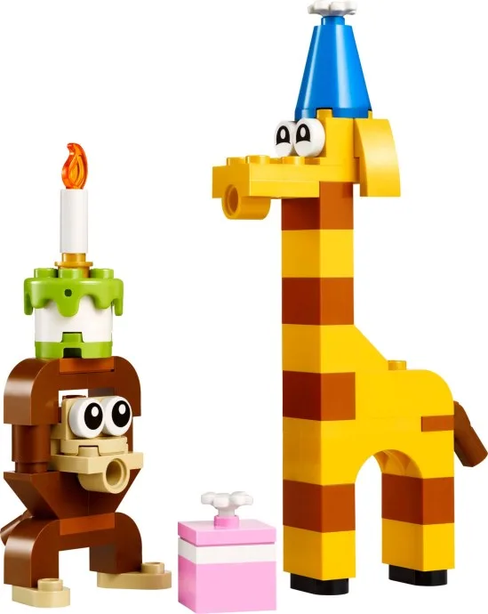 Tiere auf der Geburtstagsparty