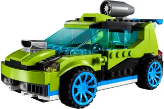 Raketen-Rallyeauto