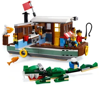 Woonboot aan de rivier