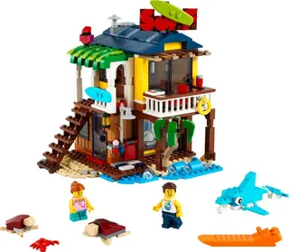 Maison de plage pour surfeurs