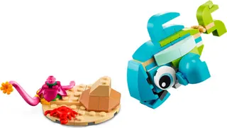 Delfin und Schildkröte