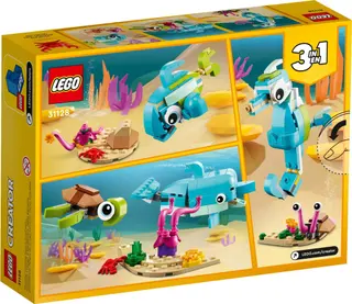 Delfin und Schildkröte