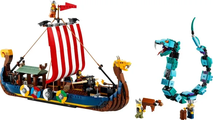 Wikingerschiff und die Midgardschlange