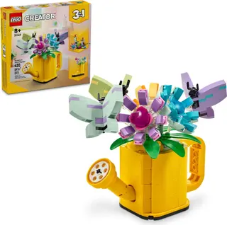 Fleurs dans l'arrosoir