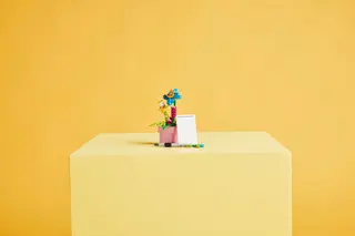 Machine à écrire à fleurs