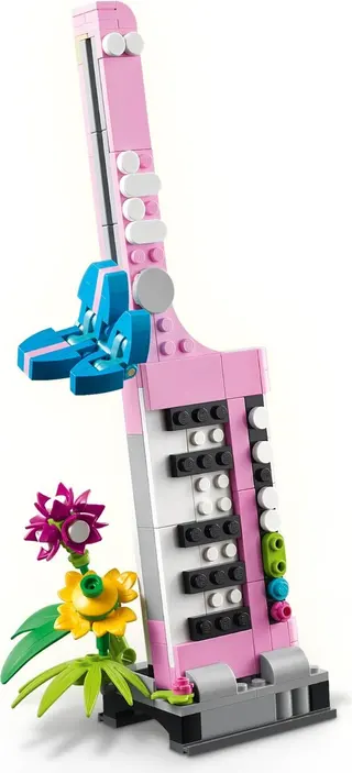 Machine à écrire à fleurs
