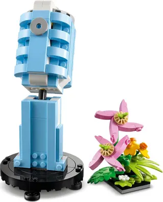 Platenspeler met bloemen