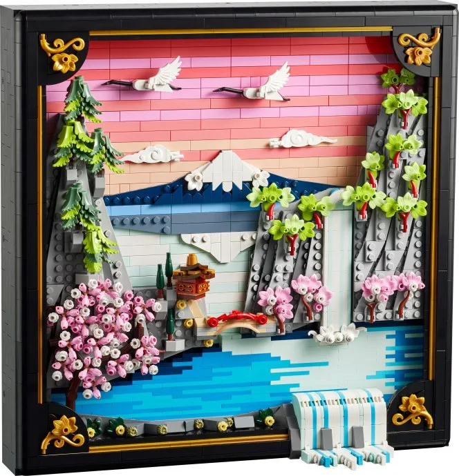 Japanische Kirschblütenlandschaft