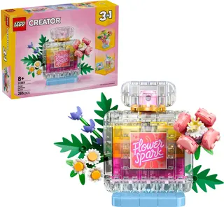 Parfümflasche mit Blumendekor