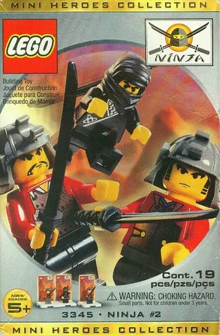 Dreierpack Minifiguren – Ninja Nr. 2