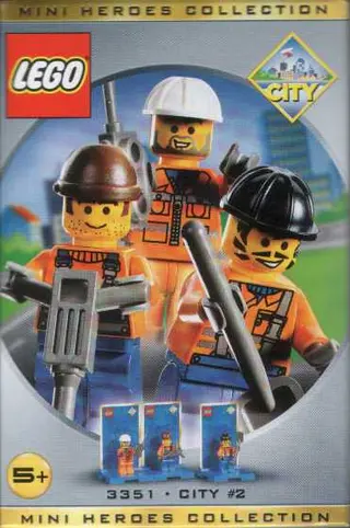 Dreierpack Minifiguren – Stadt Nr. 2