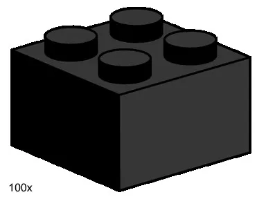 2x2 schwarze Steine