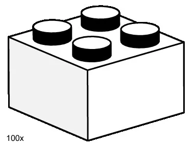 Briques blanches 2x2