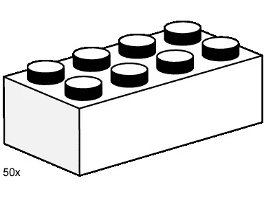 Briques blanches 2x4