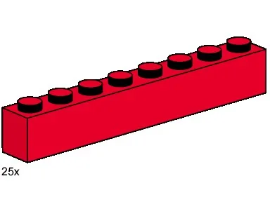 1x8 Rode Bakstenen