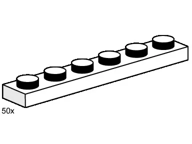 1x6 witte borden