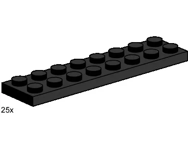 2x8 schwarze Teller