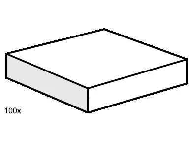2x2 Witte Gladde Tegels