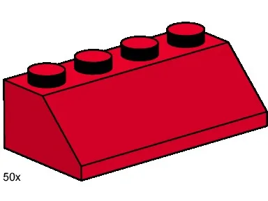Tuiles de toit 2x4 à forte pente, rouges