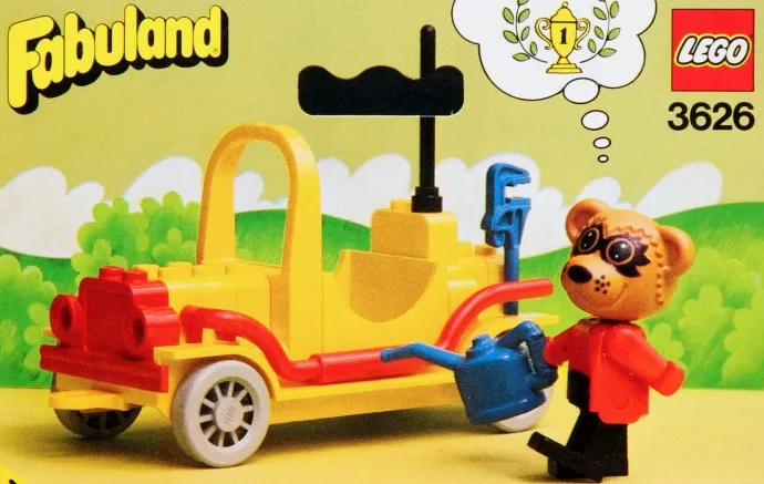 Roger Raton laveur et sa voiture de sport