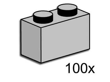 1x2 hellgraue Steine