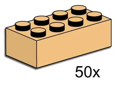 Briques beiges 2x4