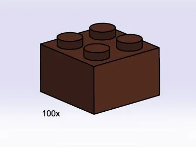 2x2 Brown Bricks