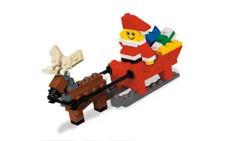 Father Christmas with Sledge Building Set