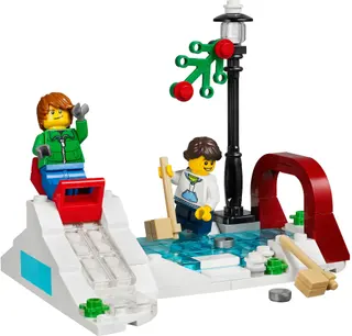 Winter Skating Scene