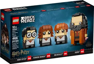 Harry, Hermine, Ron und Hagrid