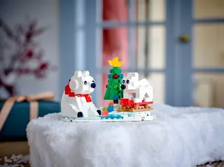 Winterliche Eisbären