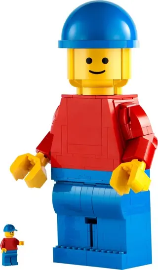 Vergrößerte LEGO-Minifigur