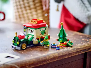 De bezorgwagen van de Kerstman